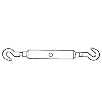 Hook and hook pipe turnbuckle